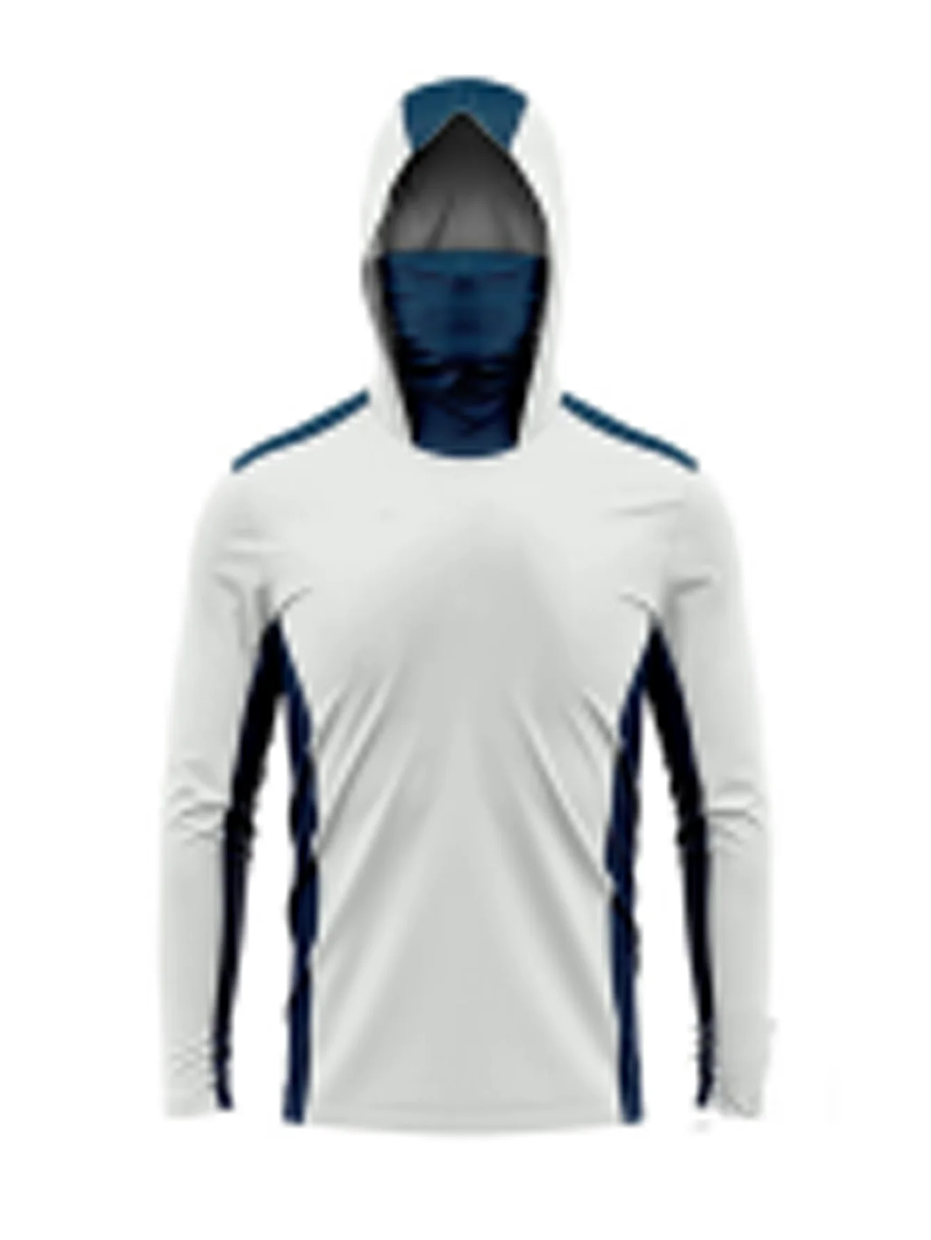 เสื้อฮู้ดดี้ตกปลาแขนยาวสำหรับผ - Fishing Mask Sun Protection บทวิจารณ์และราคา