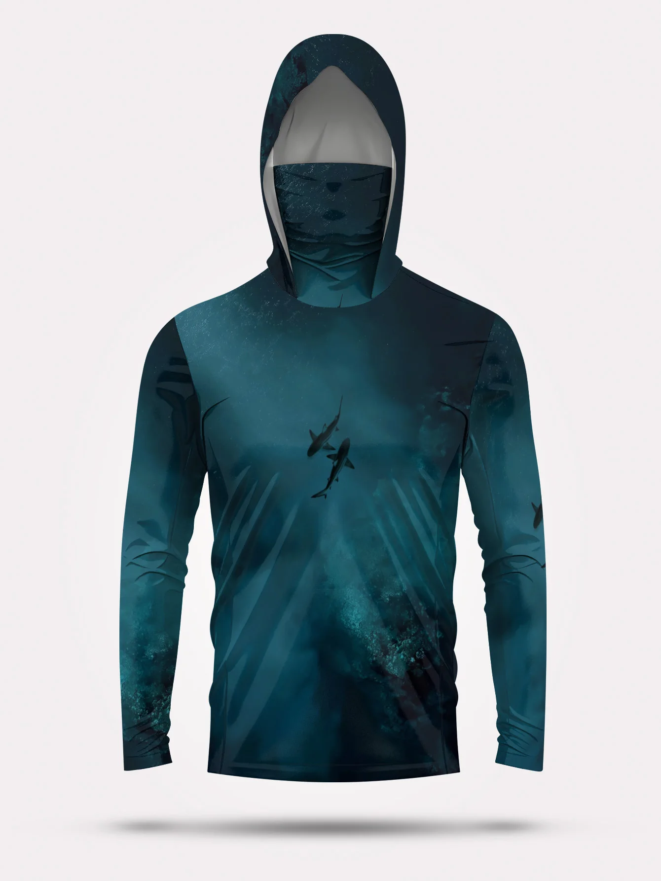 เสื้อฮู้ดสำหรับผู้ชาย UPF50+ ส - Fishing Mask Sun Protection บทวิจารณ์และราคา