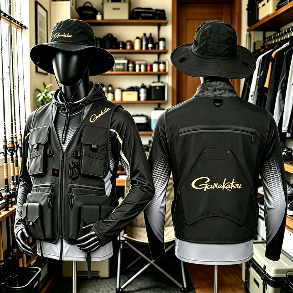เสื้อกั๊กตกปลา Gamakatsu สำหรั - Fishing Rain Suit บทวิจารณ์และราคา